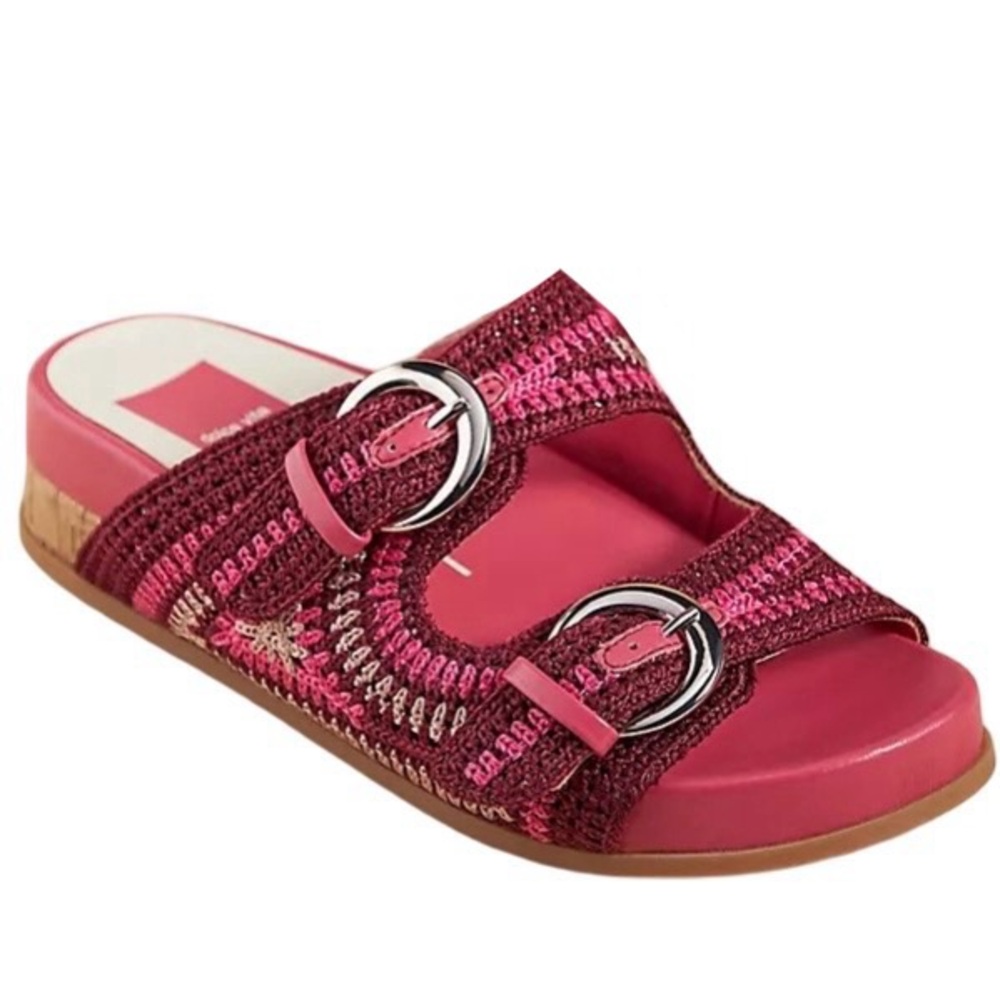 NEW DOLCE VITA PINK KNIT SANDALS